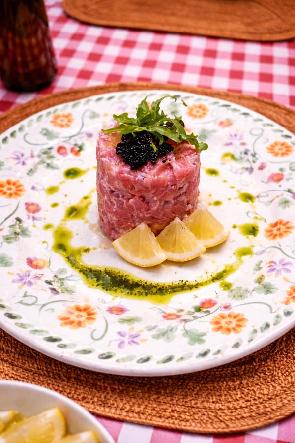 Tuna Tartar at Da Nonna in Kuta Lombok